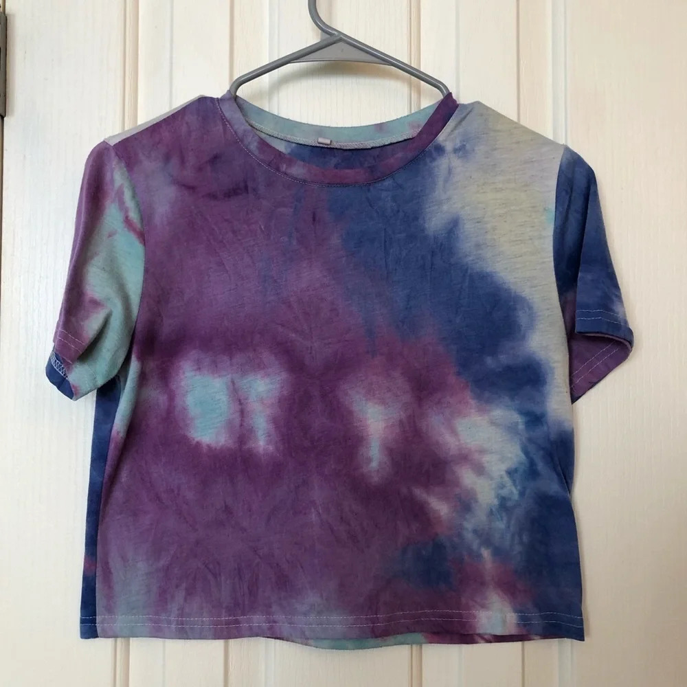 Tie Dye Crop T-shirt Women’s Size Small